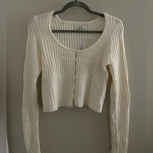 AE Button-front cardigan